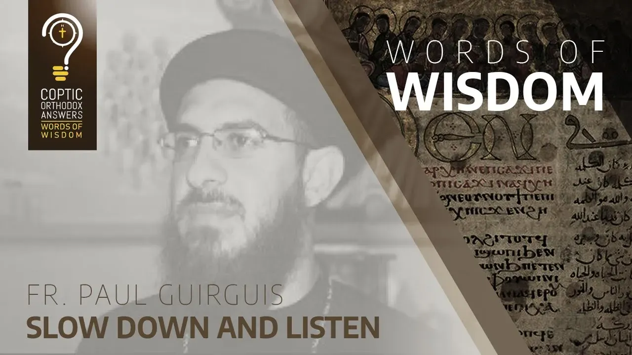 Slow down and listen